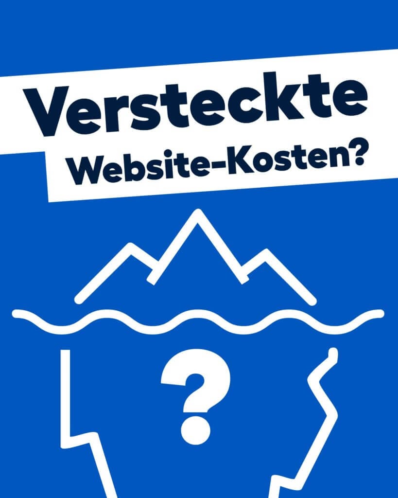 Versteckte Kosten einer Website sind oft unsichtbar. Dieses Bild zeigt einen Eisberg als Symbol für das, was unter der Oberfläche bleibt.
